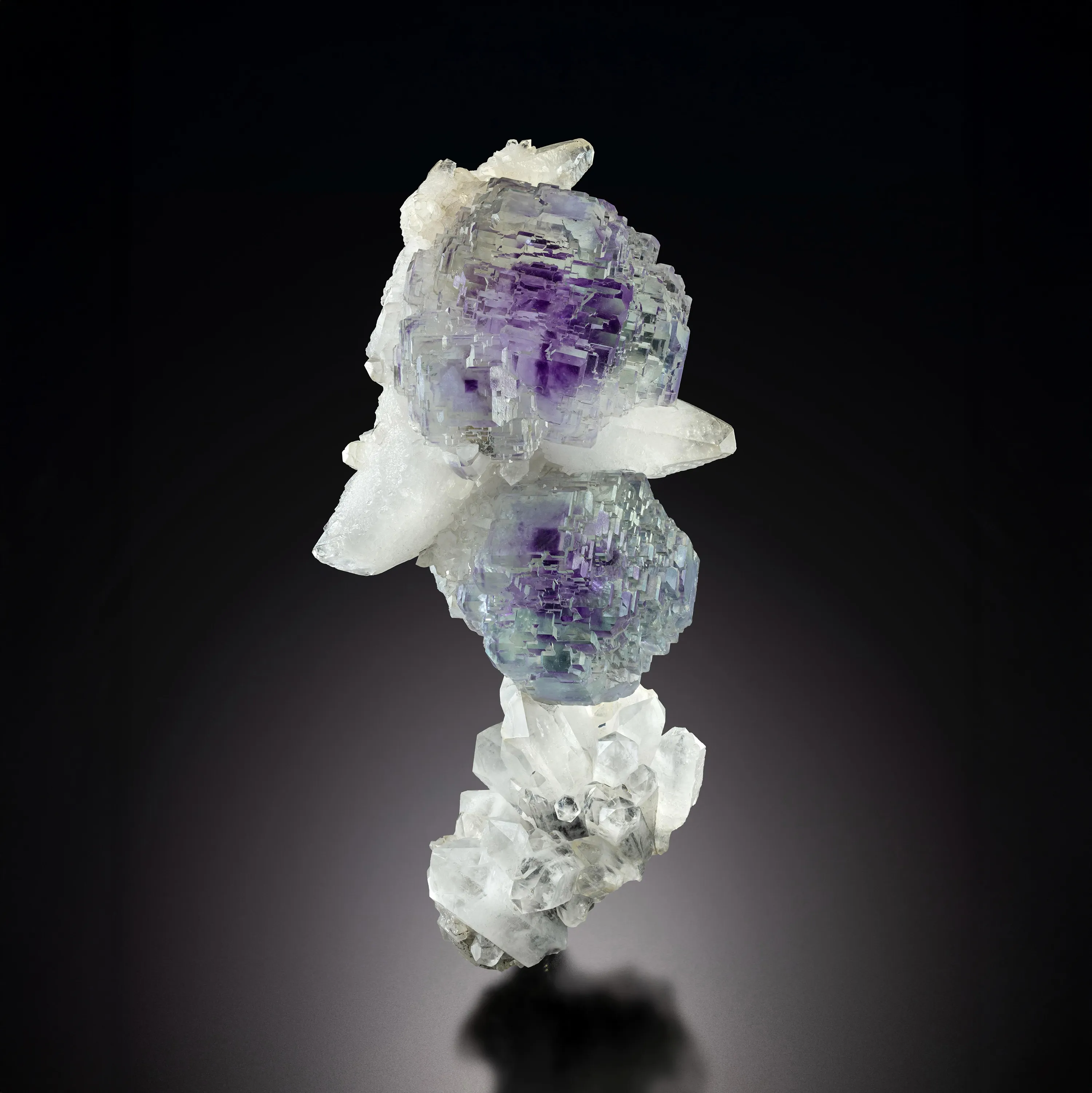 Fluorite w/ Quartz & Calcite - image 1
