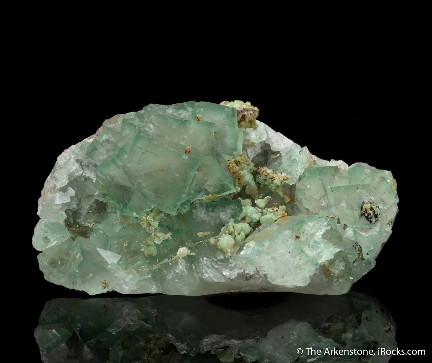 Fluorite with Adamite - image 1