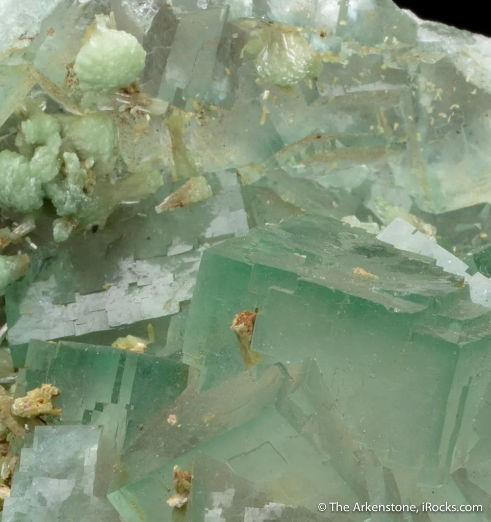 Fluorite with Adamite - image 7