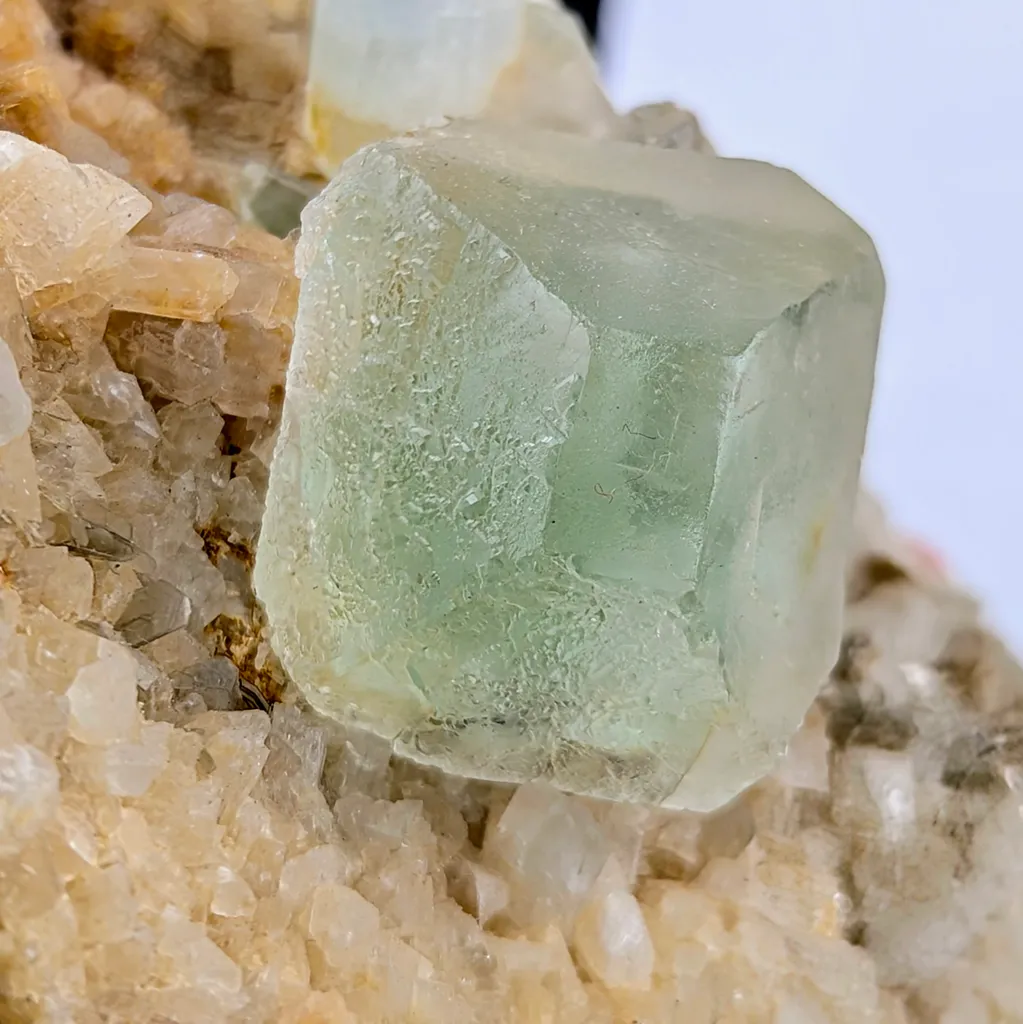 Fluorite with Aquamarine and Muscovite - image 3