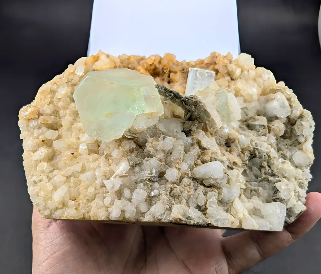Fluorite with Aquamarine and Muscovite - image 5