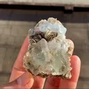 Fluorite with Aquamarine, Muscovite and pink Fluorapatite - image 5