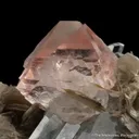 Fluorite with Aquamarine on Mica - image 4