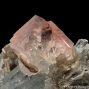 Fluorite with Aquamarine on Mica - image 8