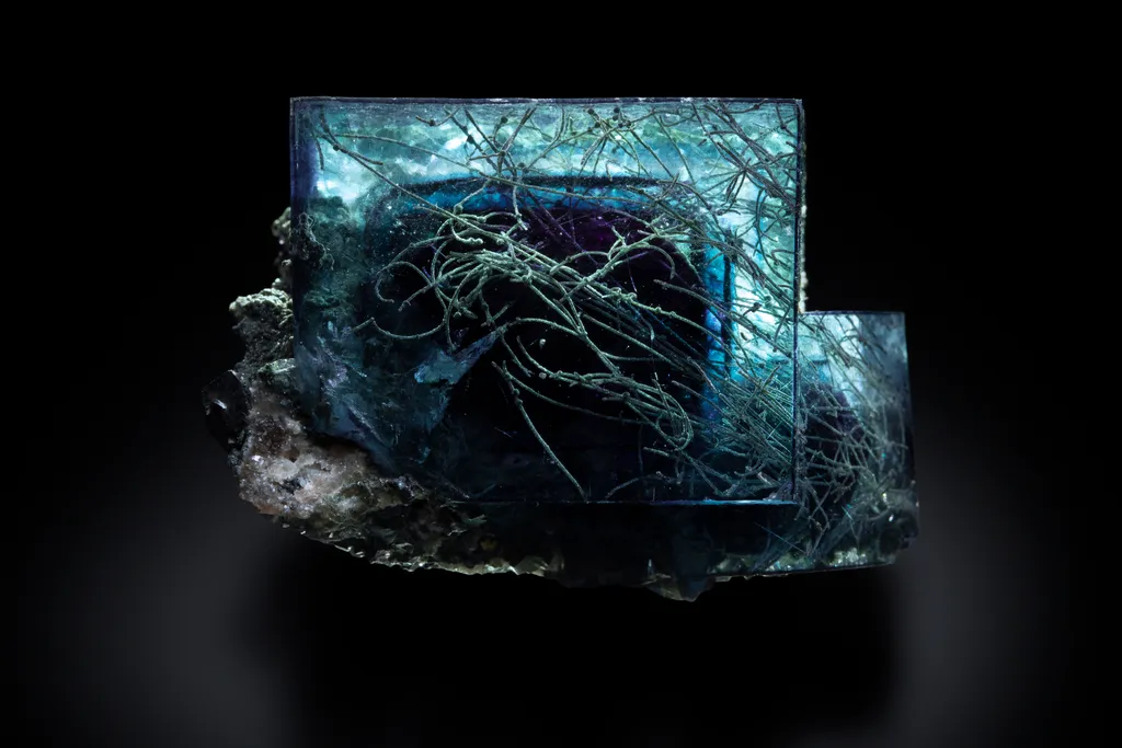 Fluorite with Aragonite image