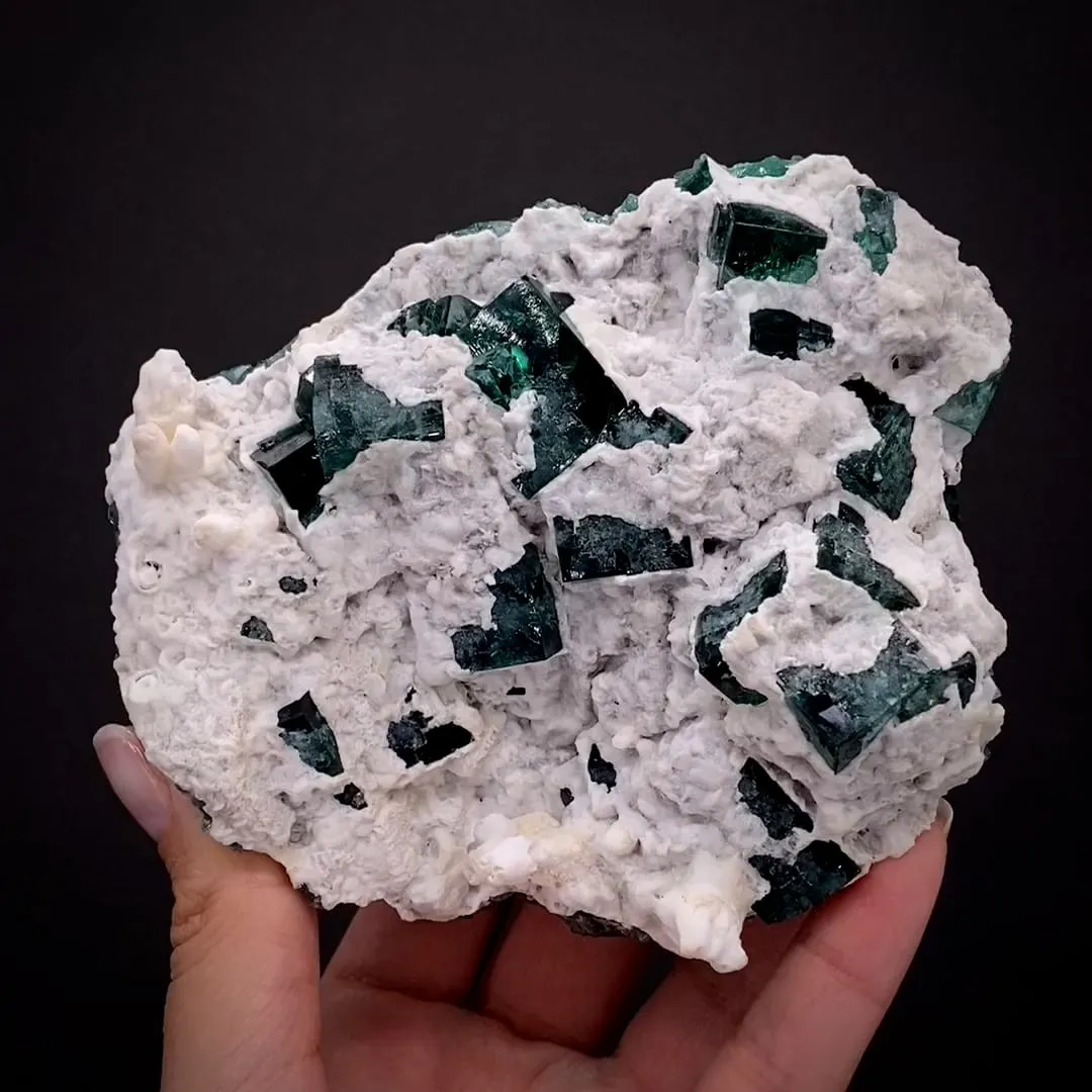 Fluorite with Aragonite - image 1