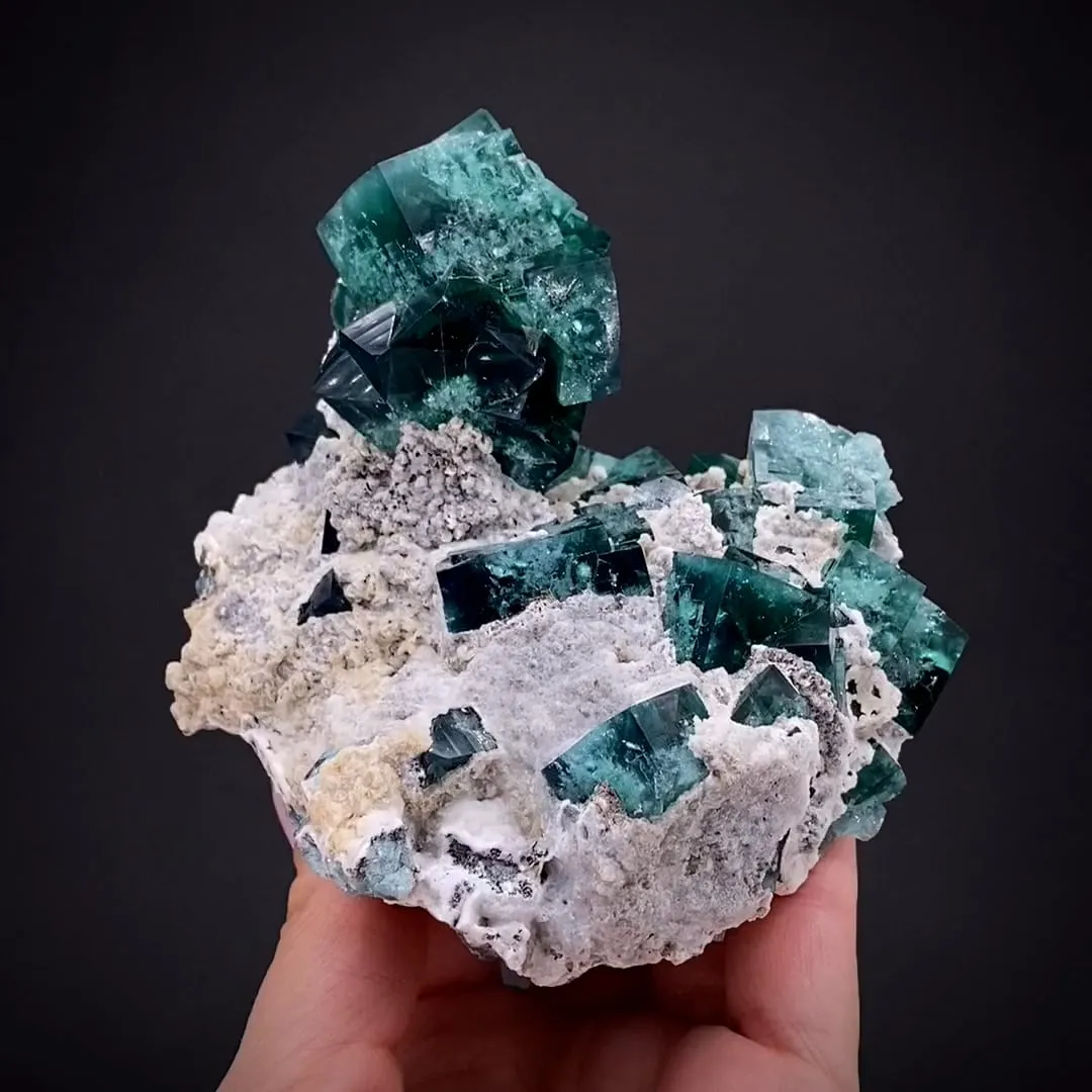 Fluorite with Aragonite - image 1