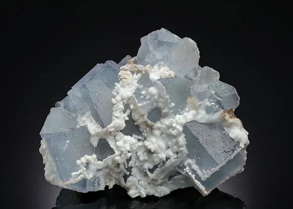 Fluorite with Aragonite image