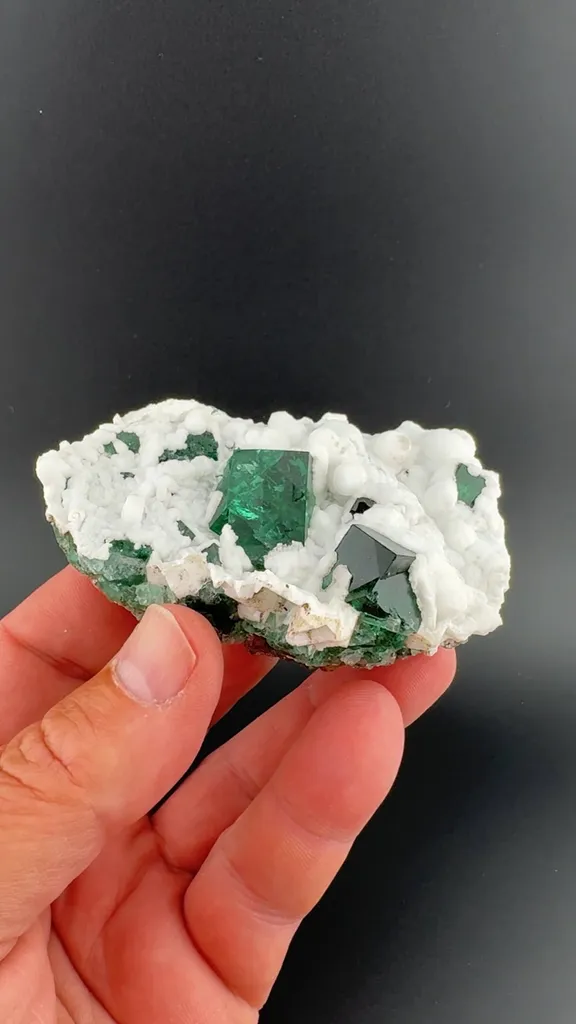 Fluorite with Aragonite (OFX-0024) image