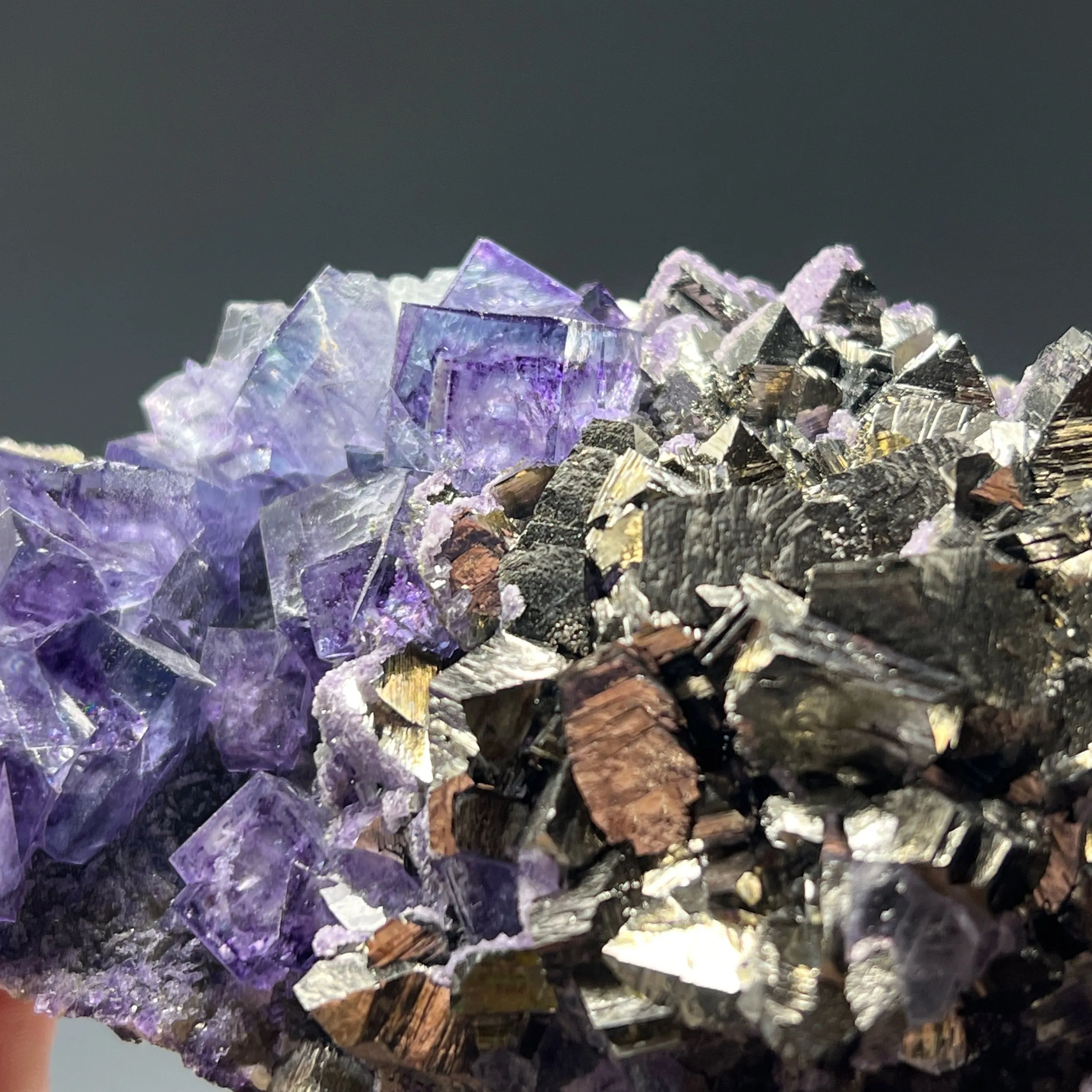Fluorite with Arsenopyrite - image 4