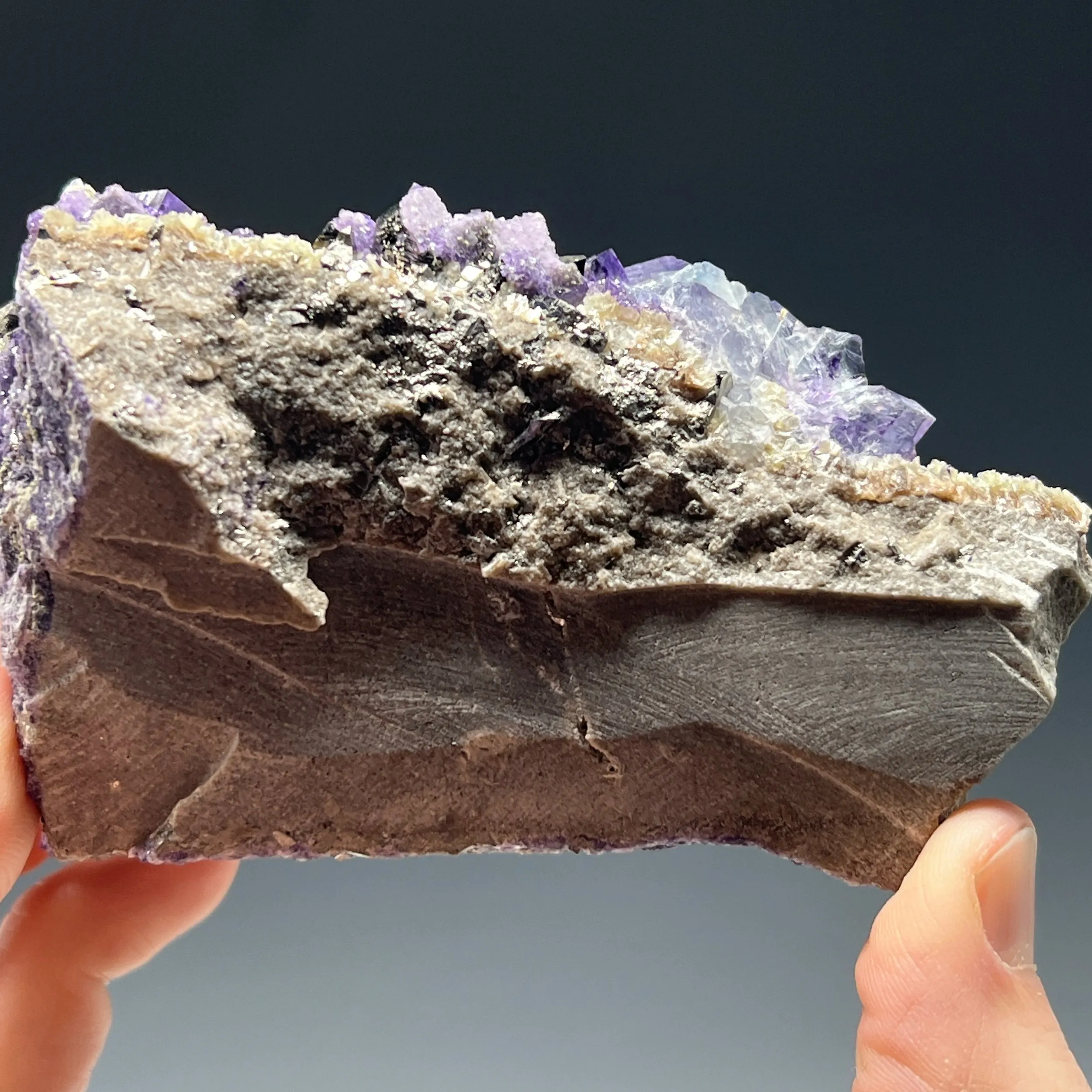 Fluorite with Arsenopyrite - image 5