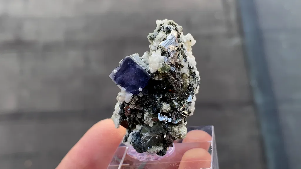 Fluorite with Arsenopyrite and Fluorapatites - image 5