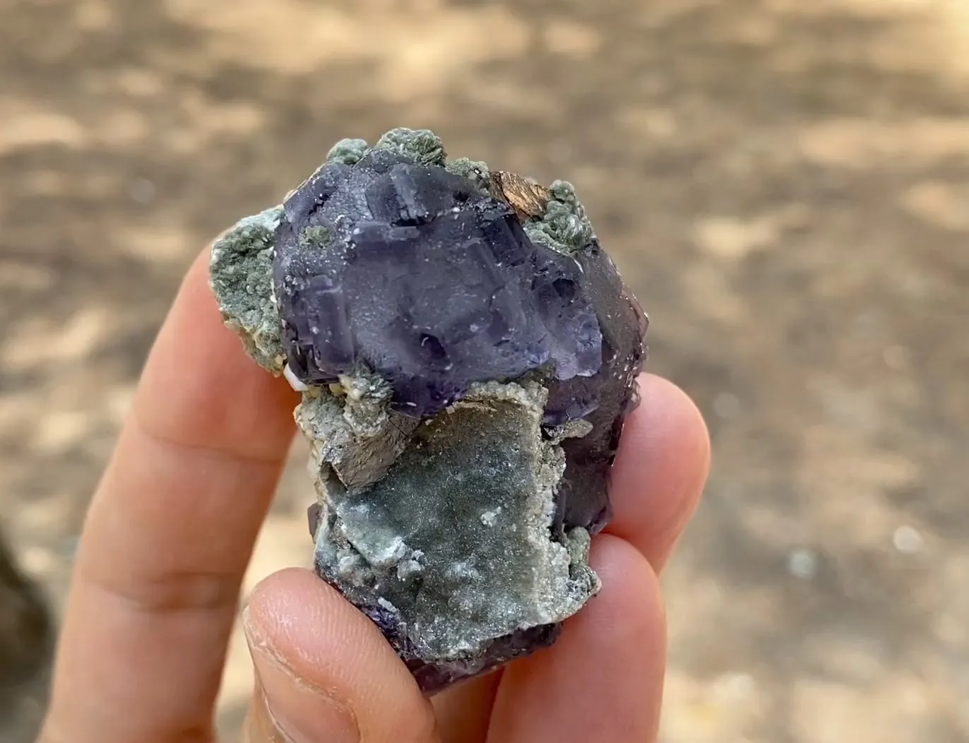 Fluorite with Arsenopyrite and Muscovite - image 5