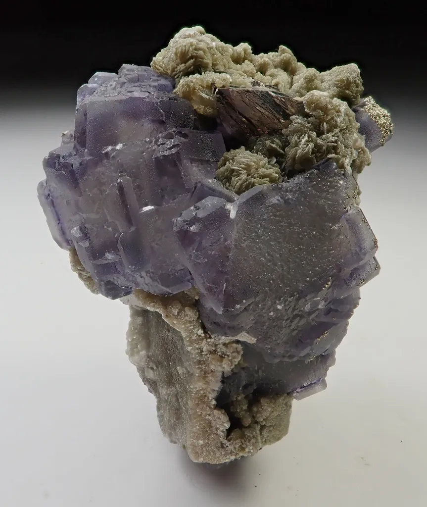Fluorite with Arsenopyrite and Muscovite image