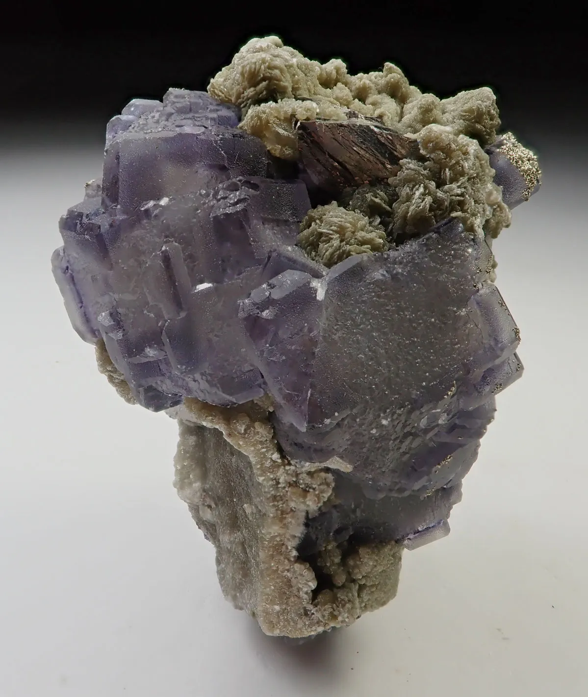 Fluorite with Arsenopyrite and Muscovite - image 1