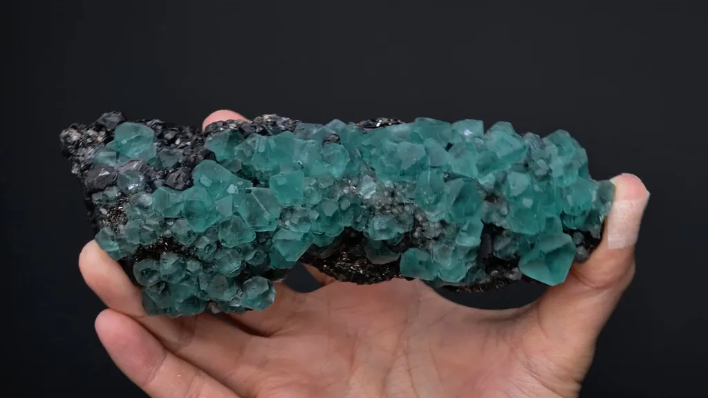 Fluorite with Arsenopyrite with Pyrite and Sphalerite - image 2