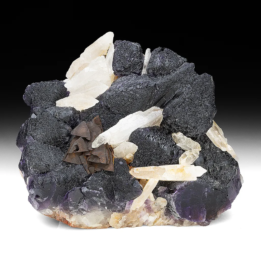 Fluorite with Barite image