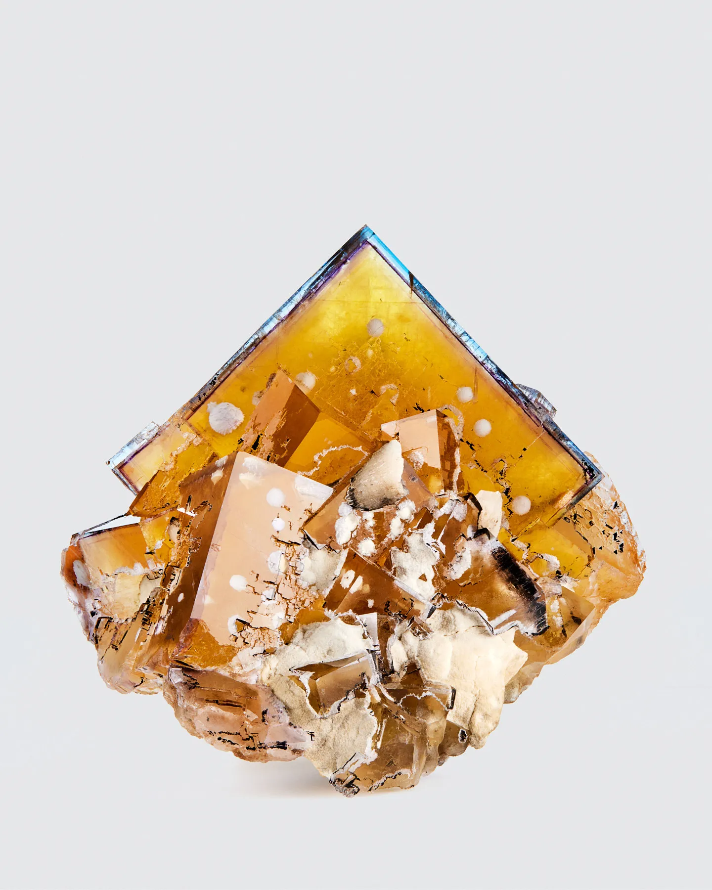 Fluorite with Barite inclusions - image 1