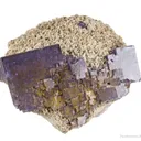 Fluorite with Barite (Petroleum-stained) - image 5