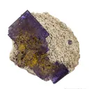 Fluorite with Barite (Petroleum-stained) - image 2