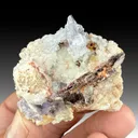 Fluorite with Barite, Quartz - image 1