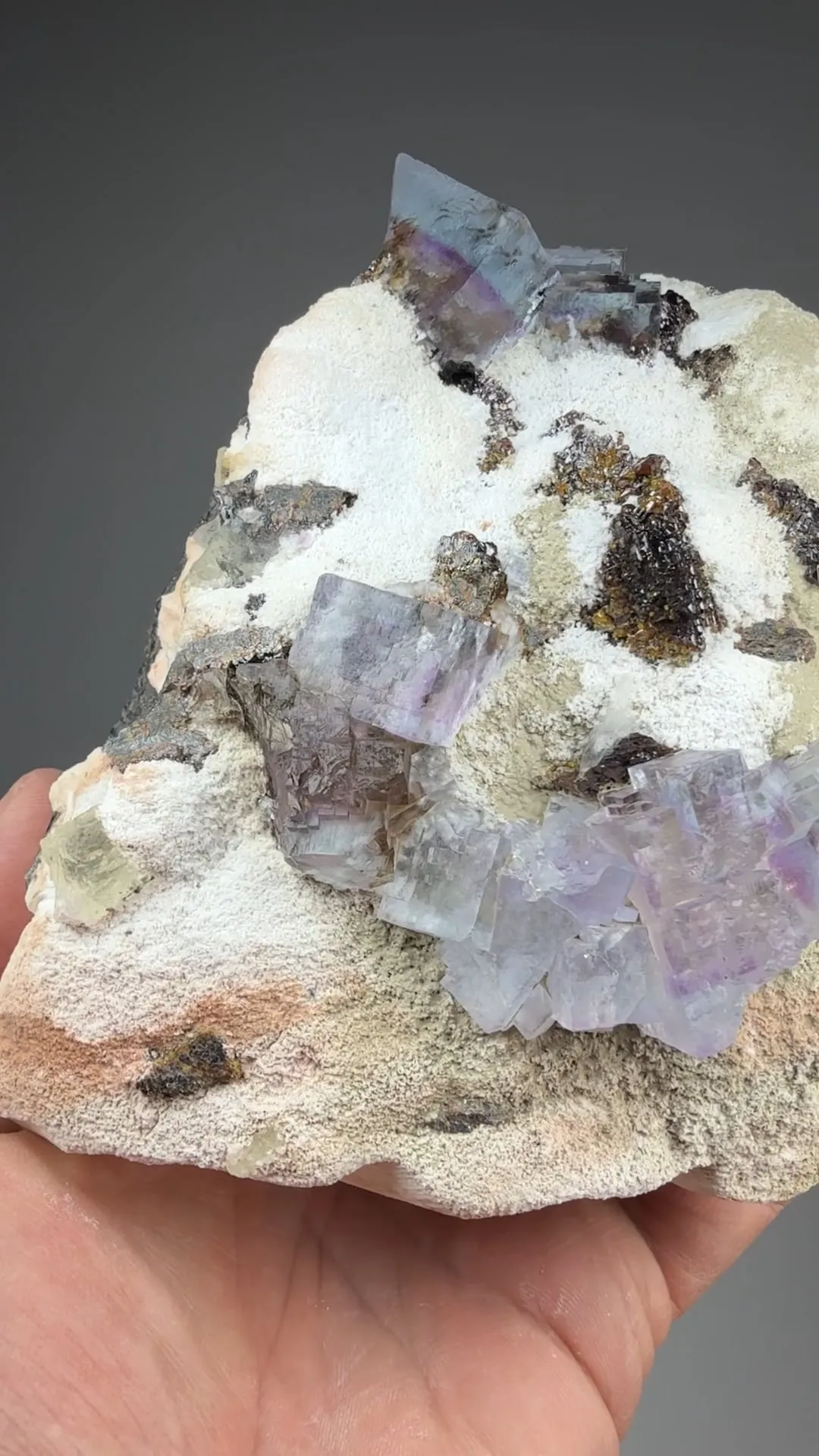 Fluorite with Barite, Sphalerite - image 2