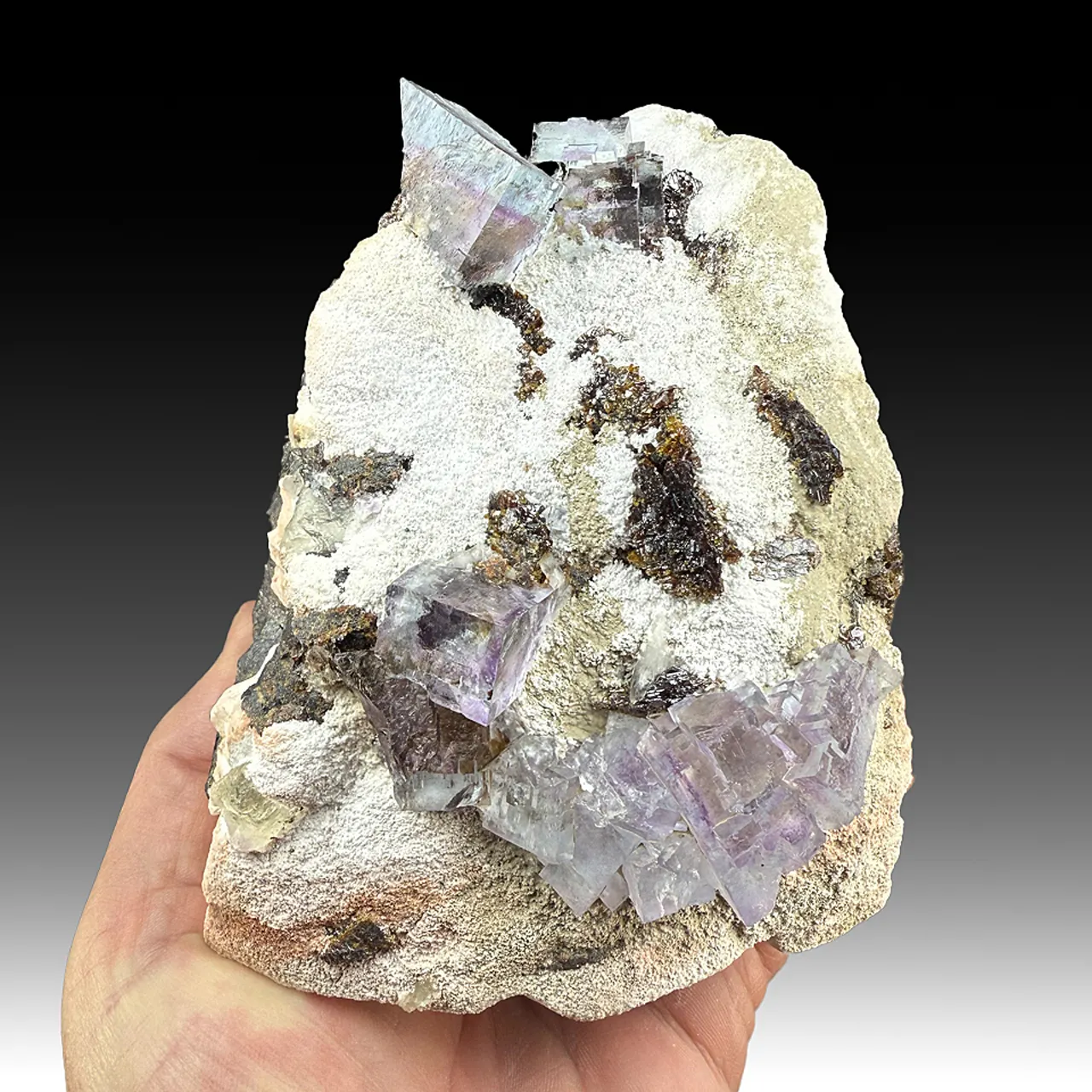 Fluorite with Barite, Sphalerite - image 1