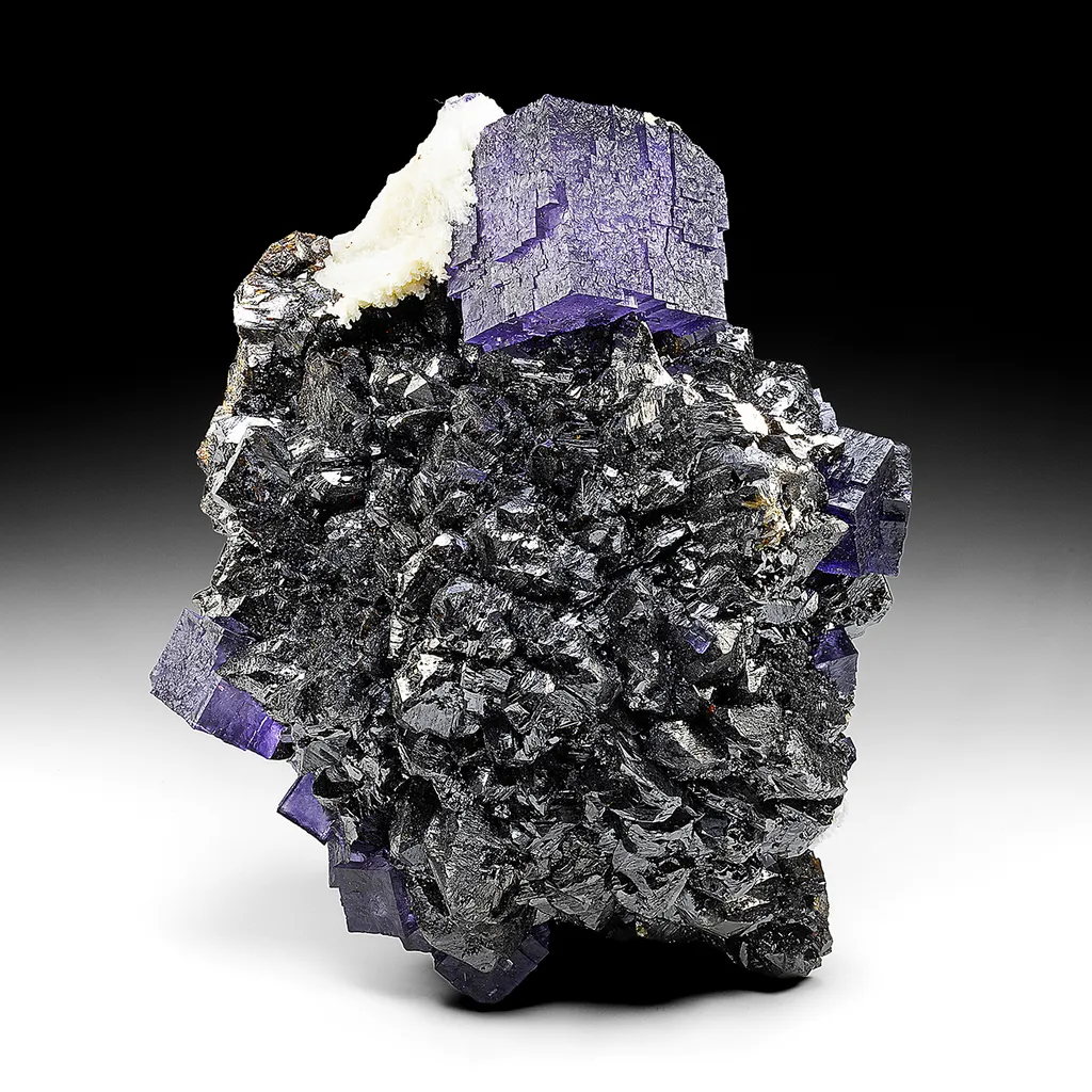 Fluorite with Barite, Sphalerite image