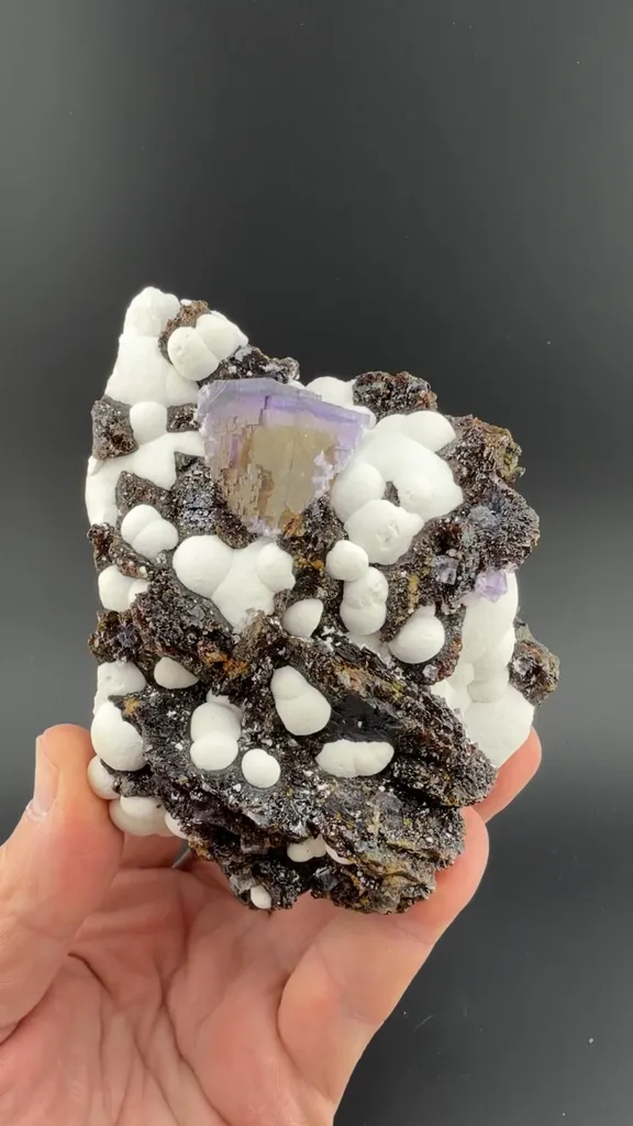 Fluorite with Barite, Sphalerite image