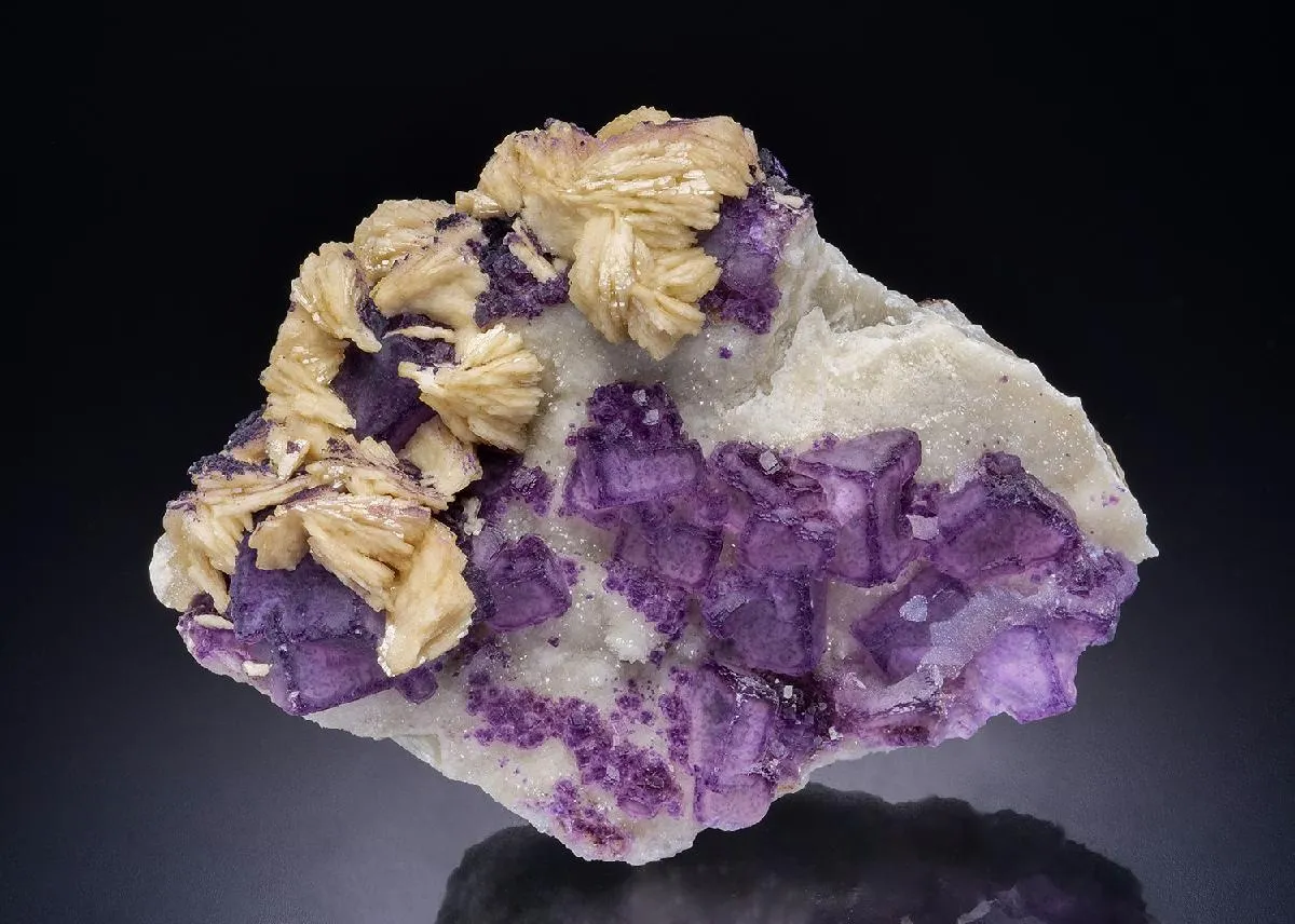 Fluorite with Baryte - image 1