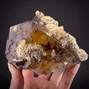 Fluorite with Baryte and Calcite - image 1