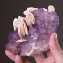Fluorite with Baryte and Quartz - image 2