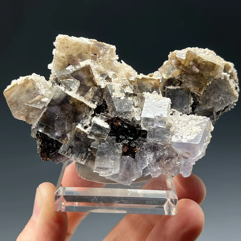 Fluorite with Baryte and Sphalerite image