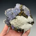 Fluorite with Baryte and Sphalerite Minerva No. 1 Mine - image 2