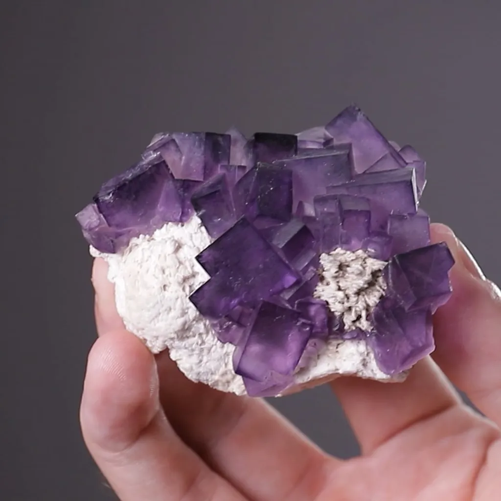 Fluorite with Baryte - image 2