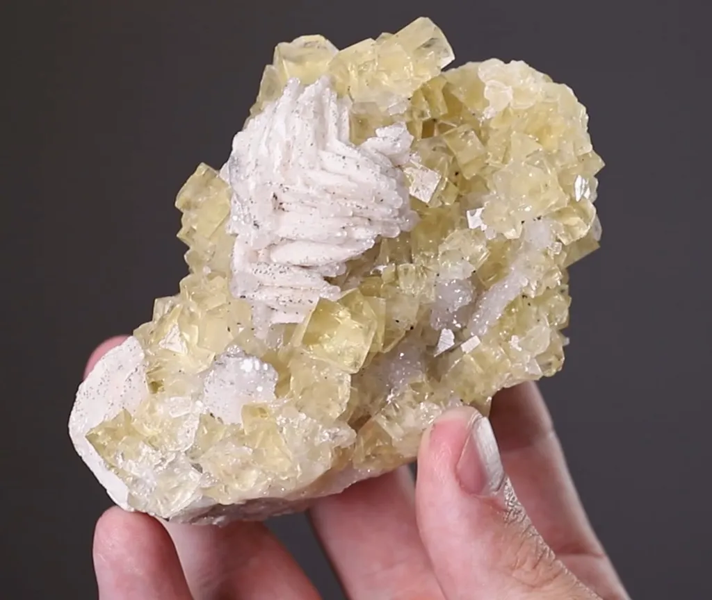 Fluorite with Baryte Pyrite and Quartz - image 2