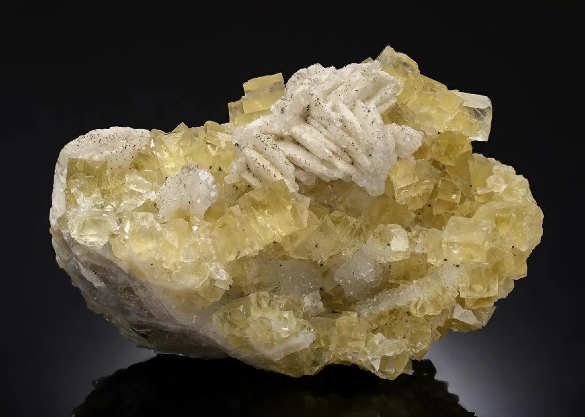 Fluorite with BARYTE Pyrite and Quartz - image 1