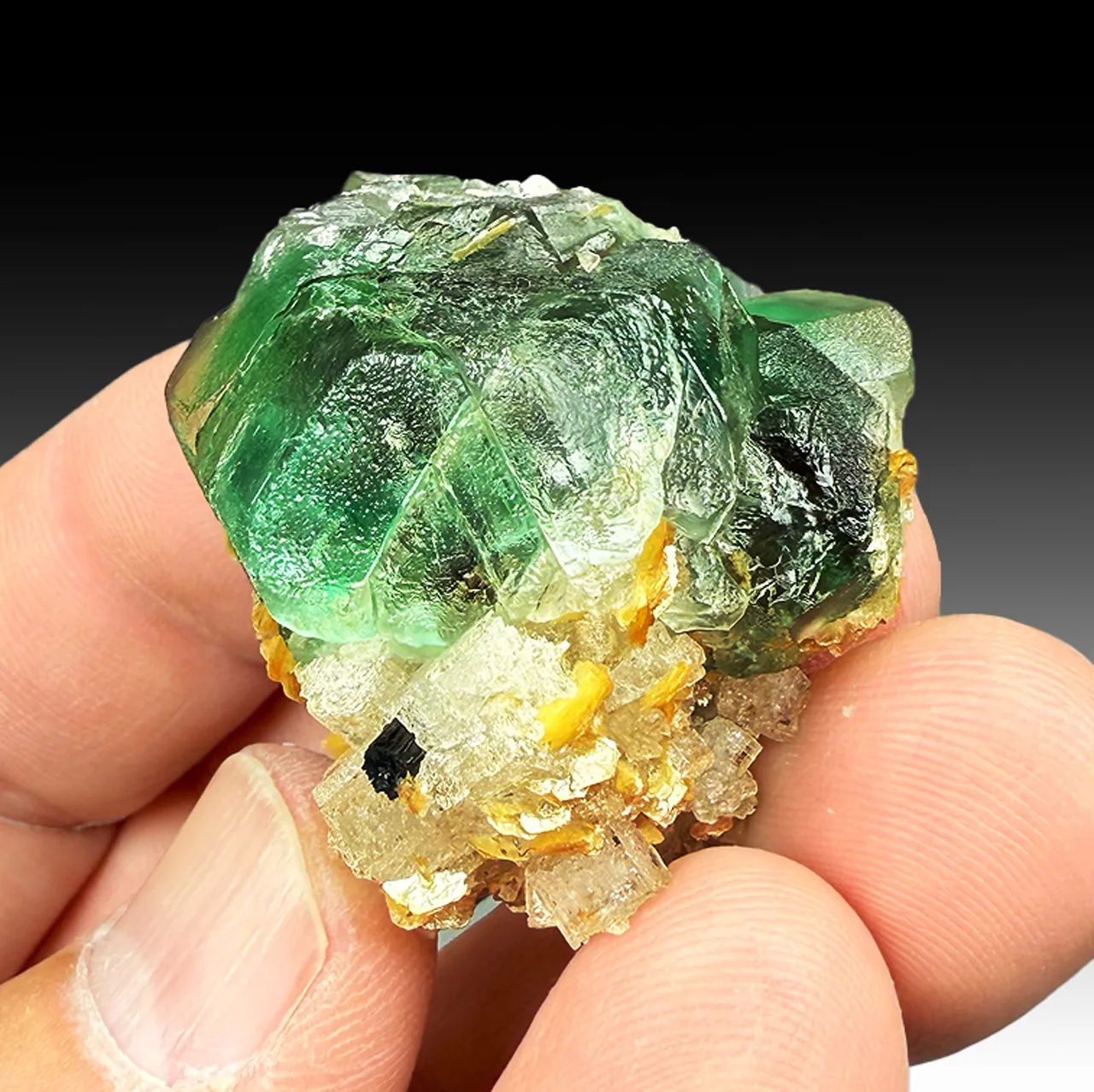 Fluorite with Beryl - image 1