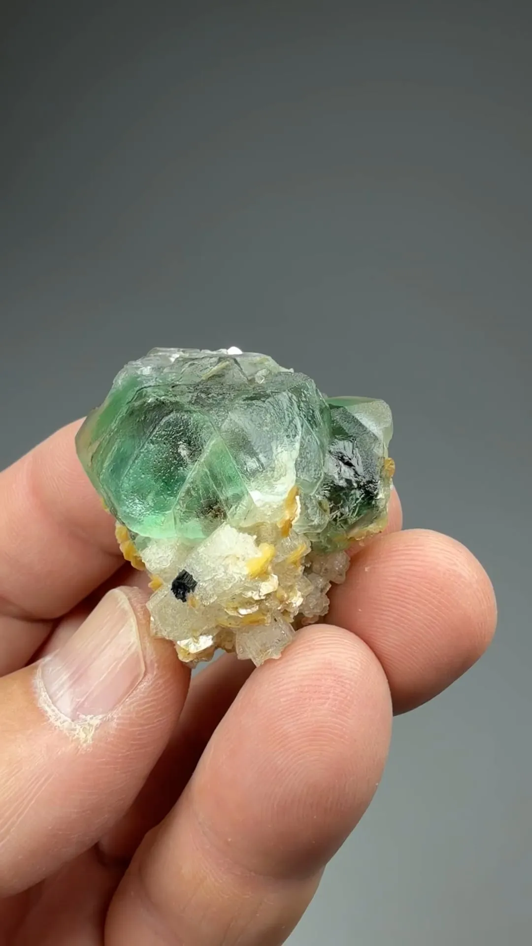 Fluorite with Beryl - image 2