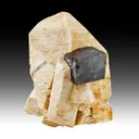 Fluorite with Beryl on Microcline - image 1