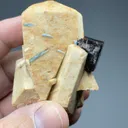 Fluorite with Beryl on Microcline - image 2