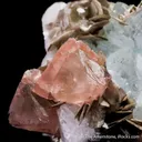 Fluorite with Beryl var. Aquamarine, Muscovite and Albite - image 5