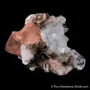 Fluorite with Beryl var. Aquamarine, Muscovite and Albite - image 4