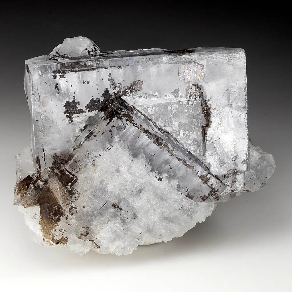 Fluorite with Bitumen inclusions image