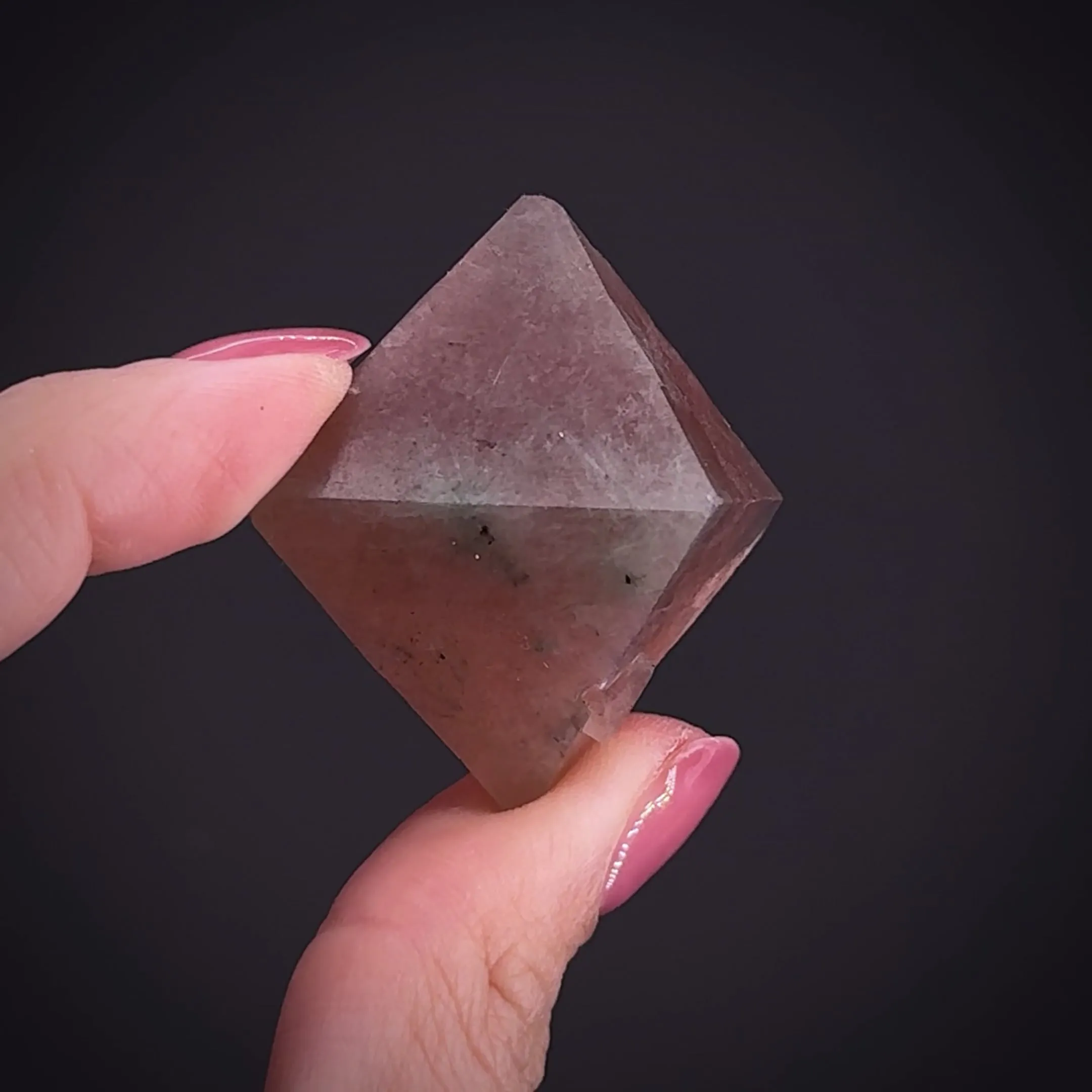 Fluorite with Byssolite inclusions - image 1