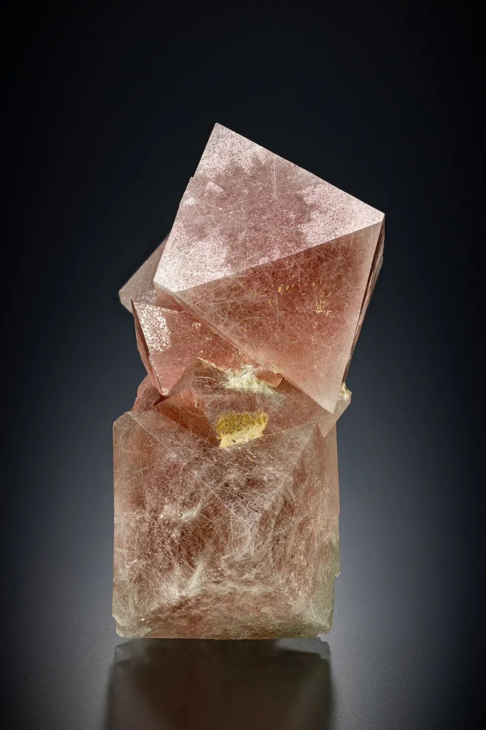 Fluorite with Byssolite inclusions - image 1