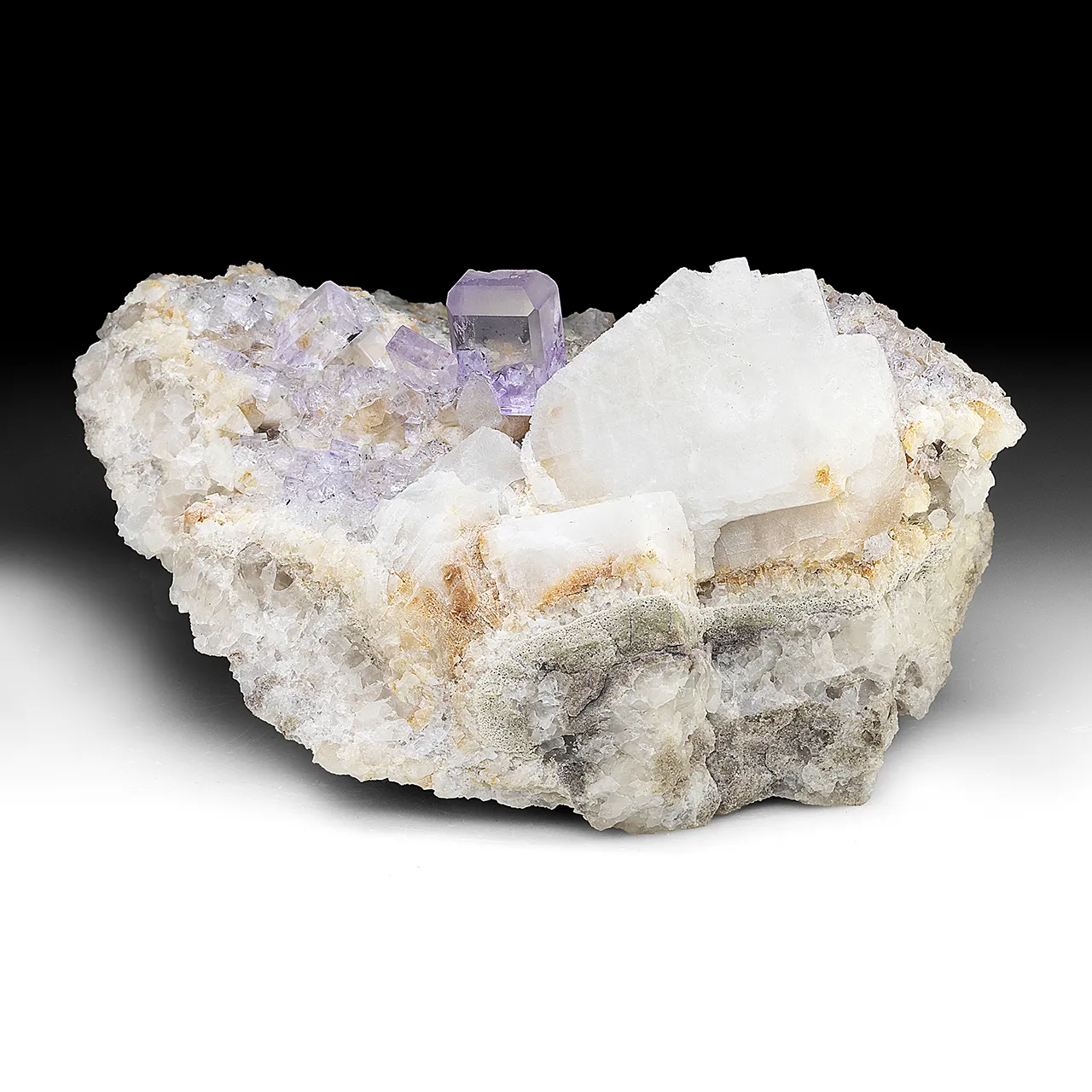 Fluorite with Calcite - image 1