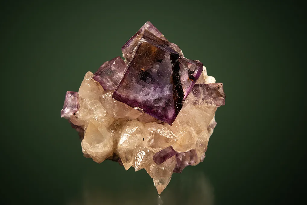 Fluorite with Calcite image