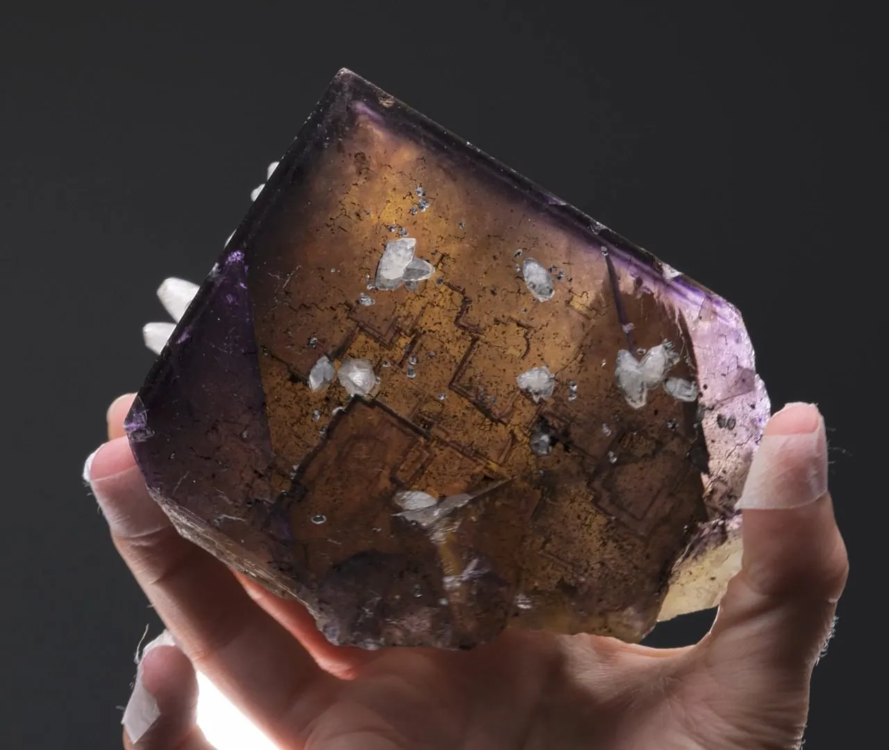 FLUORITE with CALCITE - image 2