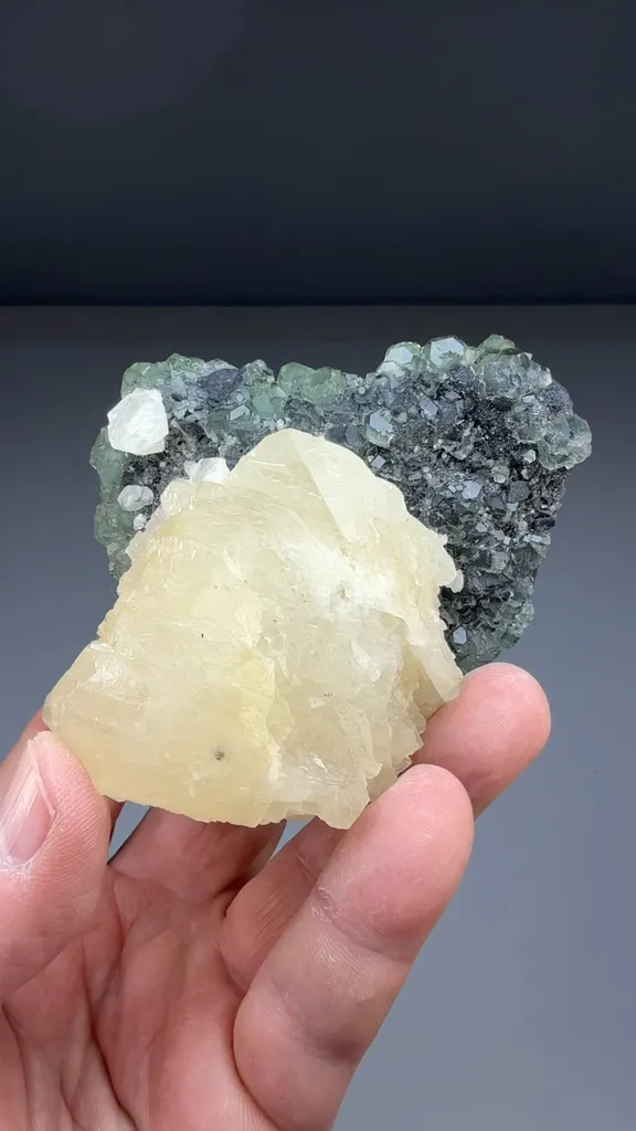 Fluorite with Calcite - image 2